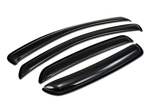 Hs Power 4Pcs Front Rear Window Deflector Sun/Rain Guards Smoke Window Visors Compatible With 2005-2009 Five Hundred/Taurus #TOP2