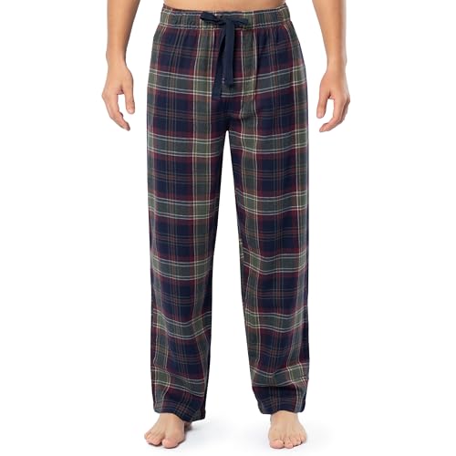 IZOD Men's Woven Flannel Sleep Pant, Multi Plaid, XX-Large