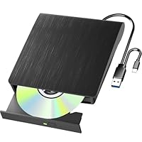 Yaeonku Externes Blu-ray Laufwerk Blu-ray Laufwerk DVD/BD Player Blu-ray Laufwerk USB 3.0 und Typ-C DVD Recorder für Windows XP/7/8/10/11 MacOS für PC,Laptop,Desktop,Mac