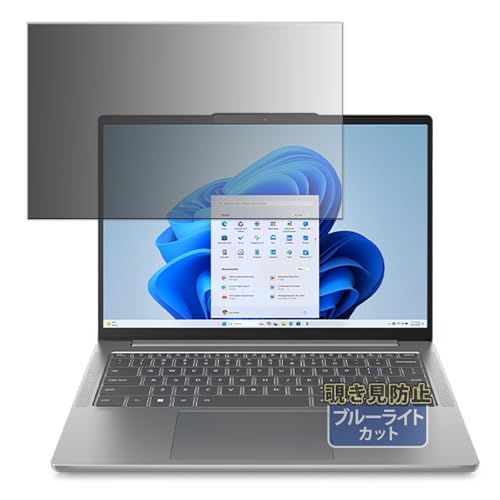 Kayo&Karin Lenovo IdeaPad Slim 5i Gen 10 14型 14インチ ノートPC 用 プライバシーフィルター のぞき見防止 フィルム ブルーライトカット 両面使用
