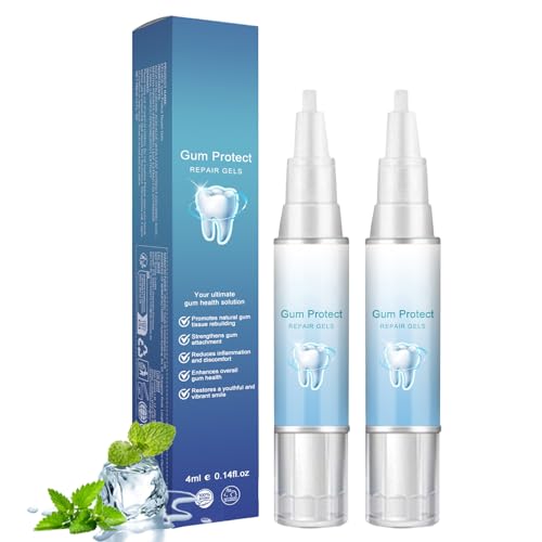 Benaewa 2 Pcs Gum Repair Gel Teeth Whitening Essence Pen Gum Shield Soothing Gel (4ml)
