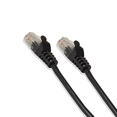 Cable de red Ethernet Cat-5e UTP RJ45 10FT negro miniatura 3