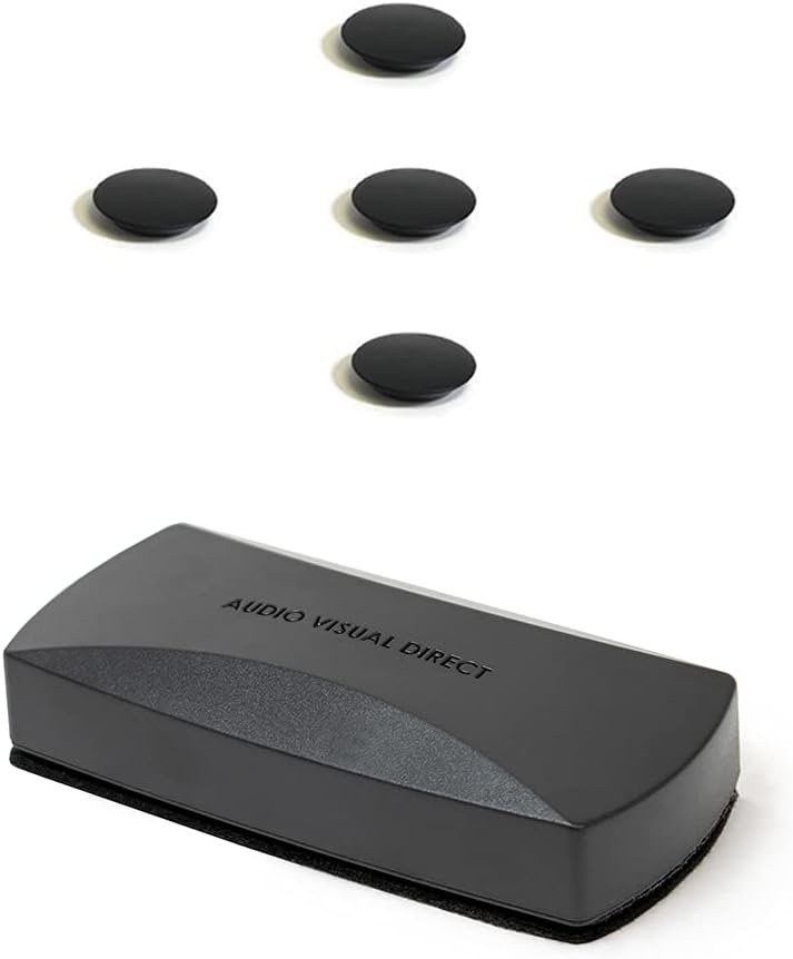 AudioVisual Direct Eraser & Set of White for Glass Boards
