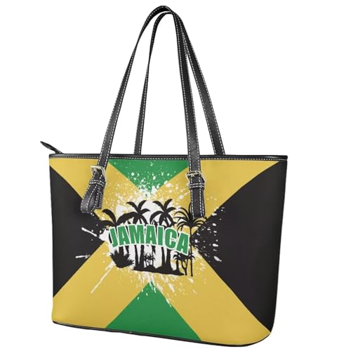 Womens Handbags PU Leather Top-handle Work Purse Large Capacity Zipper Satchel Shoulder Bag3