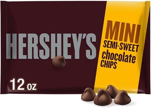 HERSHEY'S Mini Semi-Sweet Chocolate Baking Chips Bag, 12 oz