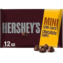 HERSHEYS Mini Semi-Sweet Chocolate Baking Chips Bag, 12 oz