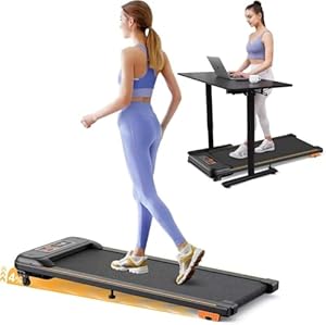 Walking Pad, Laufband für Zuhause mit Neigung, 2.5 PS Leiser Motor, Schlanker Laufband Schreibtisch, 1-6 km/h, LCD-Anzeige, Bluetooth Speaker, Fernbedienung und App Steuerung, für Zuhause & Büro