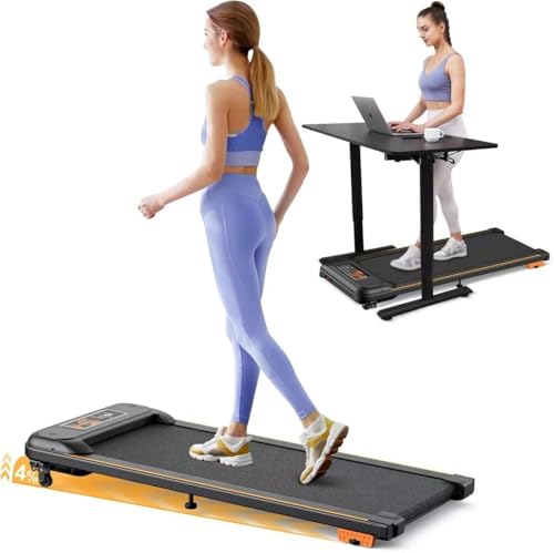 Walking Pad, Laufband für Zuhause, 2.5 PS Leiser Motor, Schlanker Laufband Schreibtisch mit Neigung, 1-6 km/h, LCD-Anzeige, Bluetooth Speaker, Fernbedienung und App Steuerung, für Zuhause & Büro Walking Pad, Laufband für Zuhause, 2.5 PS Leiser Motor, Schlanker Laufband Schreibtisch mit Neigung, 1-6 km/h, LCD-Anzeige, Bluetooth Speaker, Fernbedienung und App Steuerung, für Zuhause & Büro