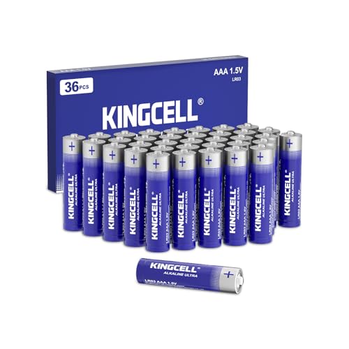 KINGCELL AAA Batteries 36 Pack 1.5V Triple A Alkaline Batteries, 10-Year Leak Proof Shelf Life with...