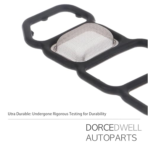 Image of Head Cylinder Solenoid Valve Gasket Set - 15826RNAA01 91319PAAA01 917174 0115600 SVF102 - Fits Honda Acura Accord CR-V HR-V ILX 2006-2021 Porsche /Cayenne 1.8L 2.0L 4.5L - VTEC Filter Spool Valve