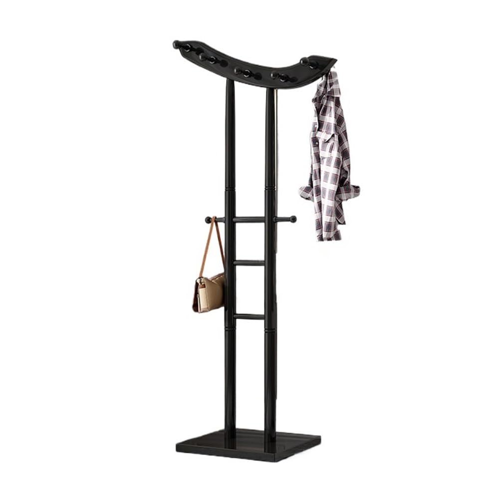 YQINQIN83B Organizer Rack Solid Wood Hanger Floor Coat Rack Bedroom Household for Bedroom