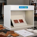 agreilduite Farbprüfkabine – Farbabstimmungs-Leuchtkasten Mit 7 Lichtarten (D65/Tl84/F/A/UV/CWF/Tl83) Und 45°-Betrachtungstisch; Farbprüfschrank Für Druckerzeugnisse; LED-Farbabstimmlampe