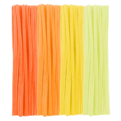 Yellow Pipe Cleaners, 100 Pieces Chenille Stems Craft, 12 inch Lo...