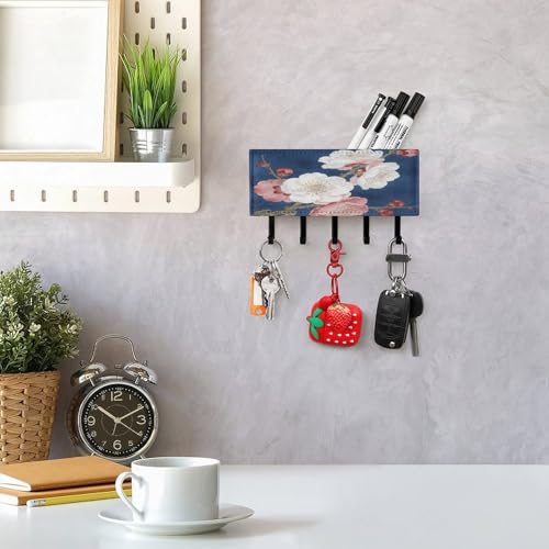 Soporte para llaves de pared organizador de correo para pasillo compacto 8