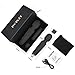 LESUMI Powerful Wand Massager - Upgraded with Memory 8 Speeds 20 Patterns - Mini Wireless Handheld Rechargeable Waterproof for Massage Neck Shoulder Back Body Stress Relief Relax Muscles(Black)