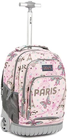 Tilami Kids Rolling Backpack 18 inch Boys and Girls Laptop Backpack