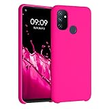 kwmobile Case Compatible with OnePlus Nord N100 Case - TPU Silicone Phone Cover with Soft Finish - Neon Pink