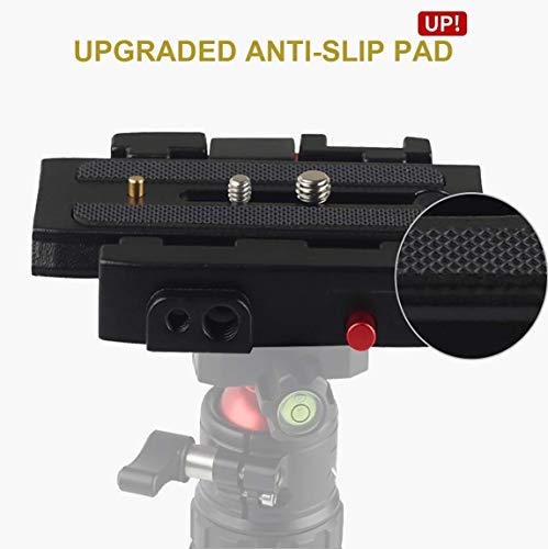 Image of BKN Metal Alloy Universal Quick Release Camera Adapter Mount System - Compatible with DSLR Tripods Benro, Manfrotto & Other Professional Tripods - Includes Slide Plate with 1 /4 inch and 3 /8 inch Screws