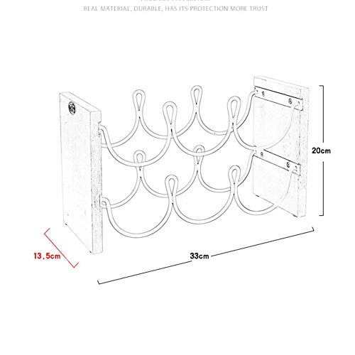 Soporte para botellas de vino para mesa blanco miniatura 7