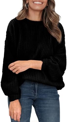PRETTYGARDEN Fall Sweaters for Women 2025 Fashion Long Sleeve Casual Ribbed Knit Winter Clothes Pullover Jumper Tops
