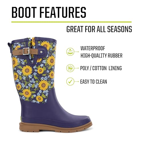 Image of Western Chief Women's Tall Waterproof Rain Boot Outdoor Garden Shoes