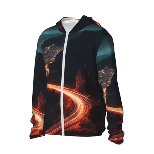Chaqueta con capucha ligera protección solar negro XXL miniatura 7