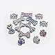Yiwong 26 Strass-Accessoire-Buchstaben, Kleine Strass-Accessoires: Krone, Stern, Volles Herz, Hohles Herz, Blume & Totenkopf