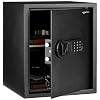 Amazon Basics Steel Home Security Safe with Electronic Keypad, Programmable Combination Lock for Documents, Jewelry, Valuables, Removable Shelf, 1.52 Cubic Feet, Black, 13.8″W x 13″D x 16.5″H
