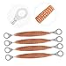 Mobestech 6pcs Braided Copper Ground Strap Kit Automotive Grounding Cable with Ring Terminals High Conductivity for Engine Bay and Car Lights Durable Static Connection