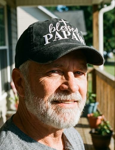 Image of InnoBeta Blessed Papaw Gifts Hat for Men, Papaw Gifts for Christmas, Birthday, Adjustable Embroidered Baseball Cap