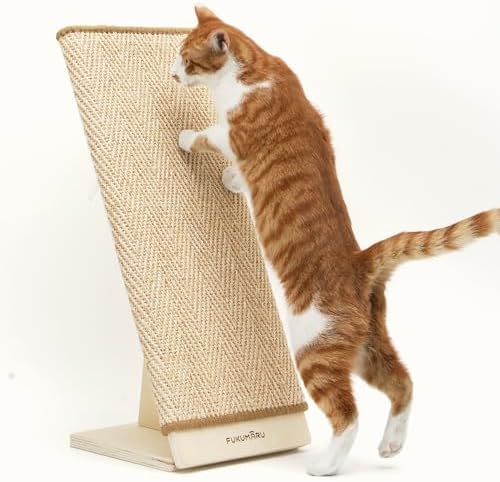 FUKUMARU Rascador para Gatos, 65 cm, Columna rascadora de sisal N...