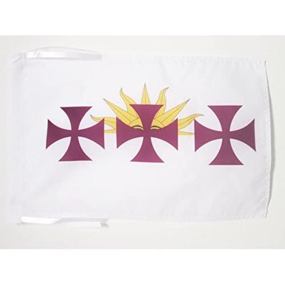 Iran Old Persia Flag 18'' x 12'' cords - Persian SMALL flags 30 x 45cm - Banner 18x12 in - AZ FLAG — view 193