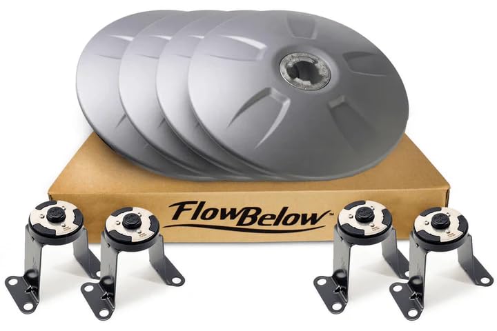 RVXX2302 Hub Cover Insufficient Retention - 2024 Volvo VNR, VNL, & VHD Trucks 3 Durable and Quick-Release Wheel Cover Kit (Set of 4) – Aerodynamic Fuel-Saving Wheel Covers for Tractor – Fits 22.5″ Wheels - Gray