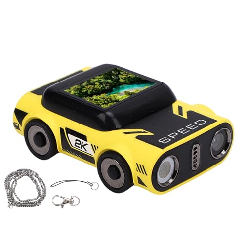 GOWENIC 2026 Nova Câmera Digital Mini Chaveiro, Câmera Pequena 2K Em Formato de Polegar Em Formato de Carro Com Lente Grande Angular de Tela Colorida de 0,96 Polegadas, Gravador de