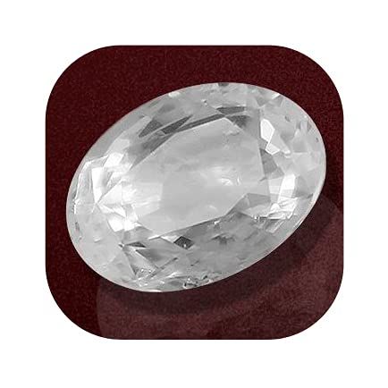 Saphir blanc de Ceylan de qualité AAA++ pierre précieuse naturelle de 5 carats