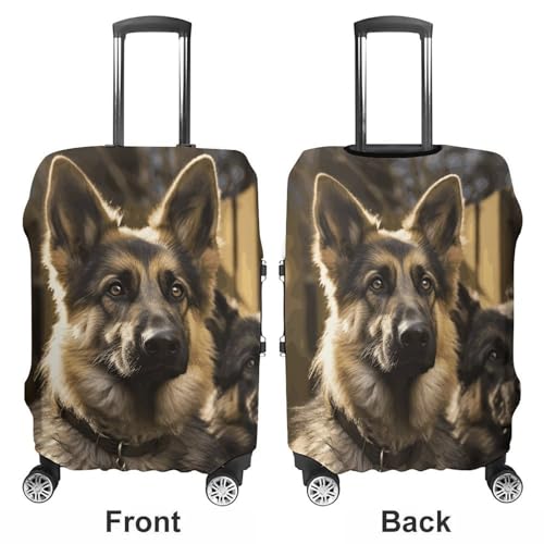 German Shepherd Printed Luggage Cover Protector, Fits 18-32 Inch Luggage3