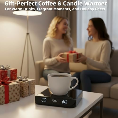 Mug Warmer with 6-Temp Settings & 1-12H Timer