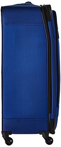 Samsonite Solyte Softside Expandable Luggage with Spinner Wheels, True Blue, Checked-Large 29-Inch