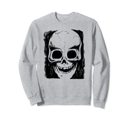 Vintage Skull Art-Big Skull Scary Skeleton Head Sudadera