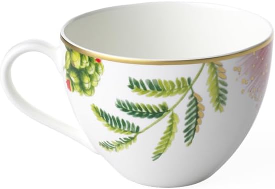 Villeroy and Boch Signature Collection Amazonia Anmut Coffee Cup, Premium Bone Porcelain, Made in Germany, 6.75 oz