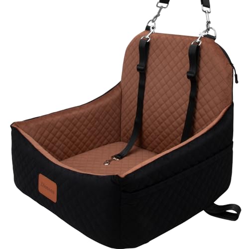 Car Dog Seat with 2 Leashes
