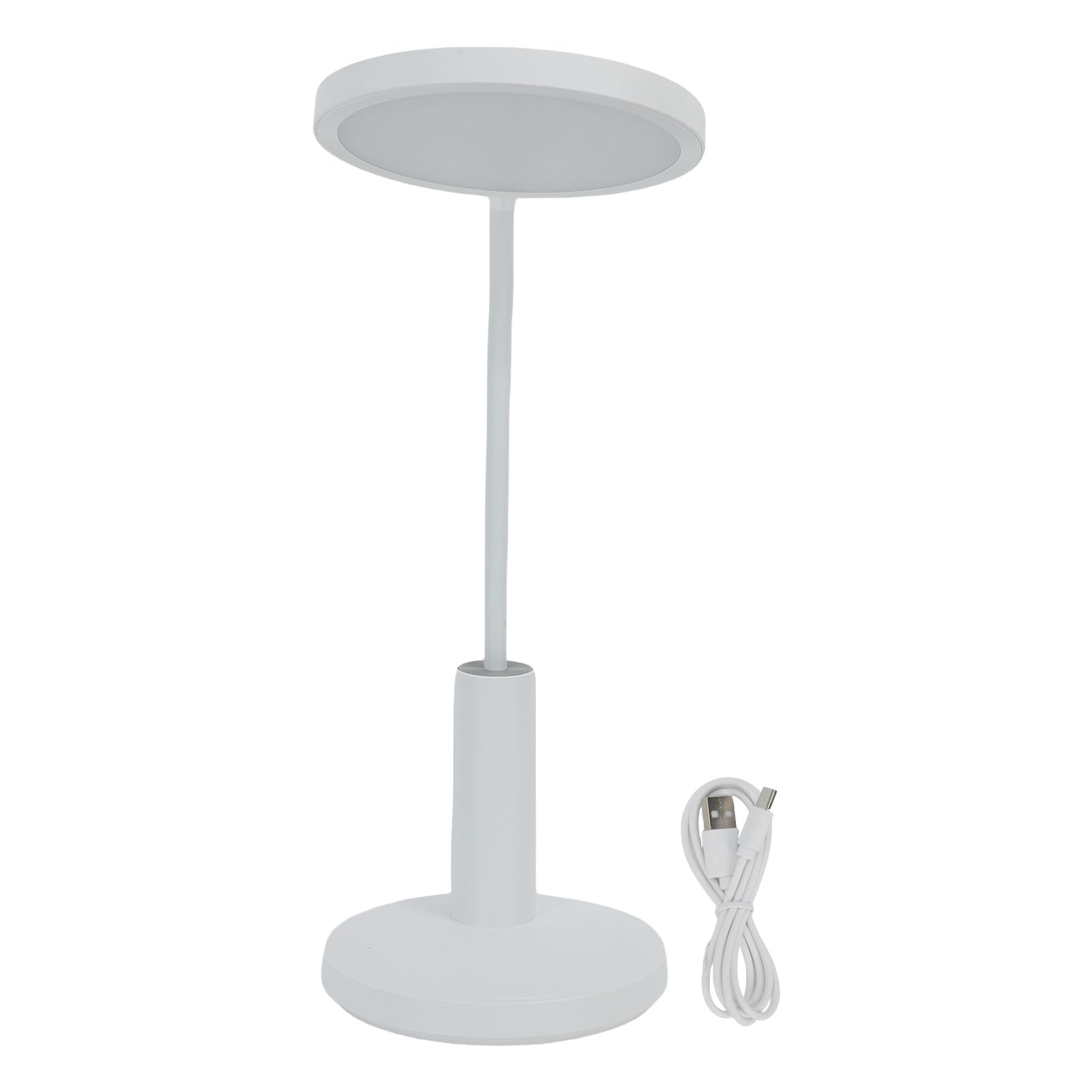 SEAFRONT Schreibtischlampe, ABS-LED-Tischlampe mit 350 Lm Breiter Beleuchtung, Wiederaufladbarem 4400-mAh-, Flexiblem Schwanenhals und Timer Zum Lesen, Lernen, Arbeiten, Schlafzimmer, Büro