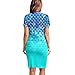 Suhoaziia Mermaid Scales Womens Maternity Dress Short Sleeve Summer Fashion Pregnancy Dresses Midi Length Crewneck Baby Shower Daily Wear Cute Pregnant Clothes S-2XL