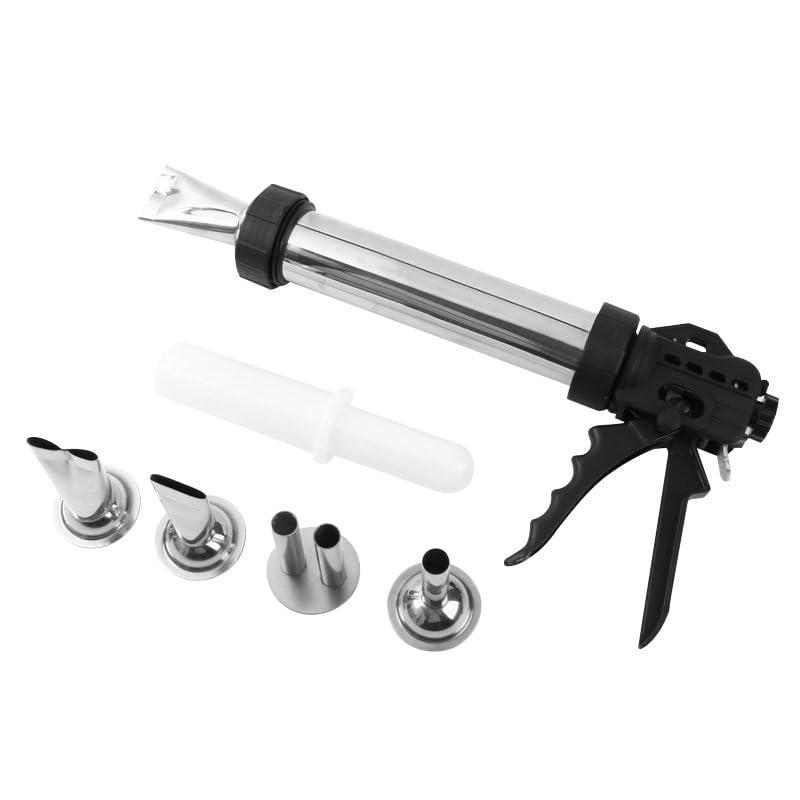 BANGHA WurstfüLler Manuell Edelstahl 1 Pfund Fleisch-Jerky-Pistole, Haushalt, Kleines Manuelles Füllwerkzeug, Wurst-Wurst-Füllpistole