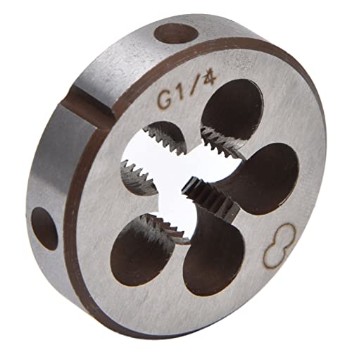 Attrezzo per Filiera, Filiera G 1/4 Acciaio Legato 5 Fori per Trucioli Strumento Accessorio Accurato per Filettatura Tubi