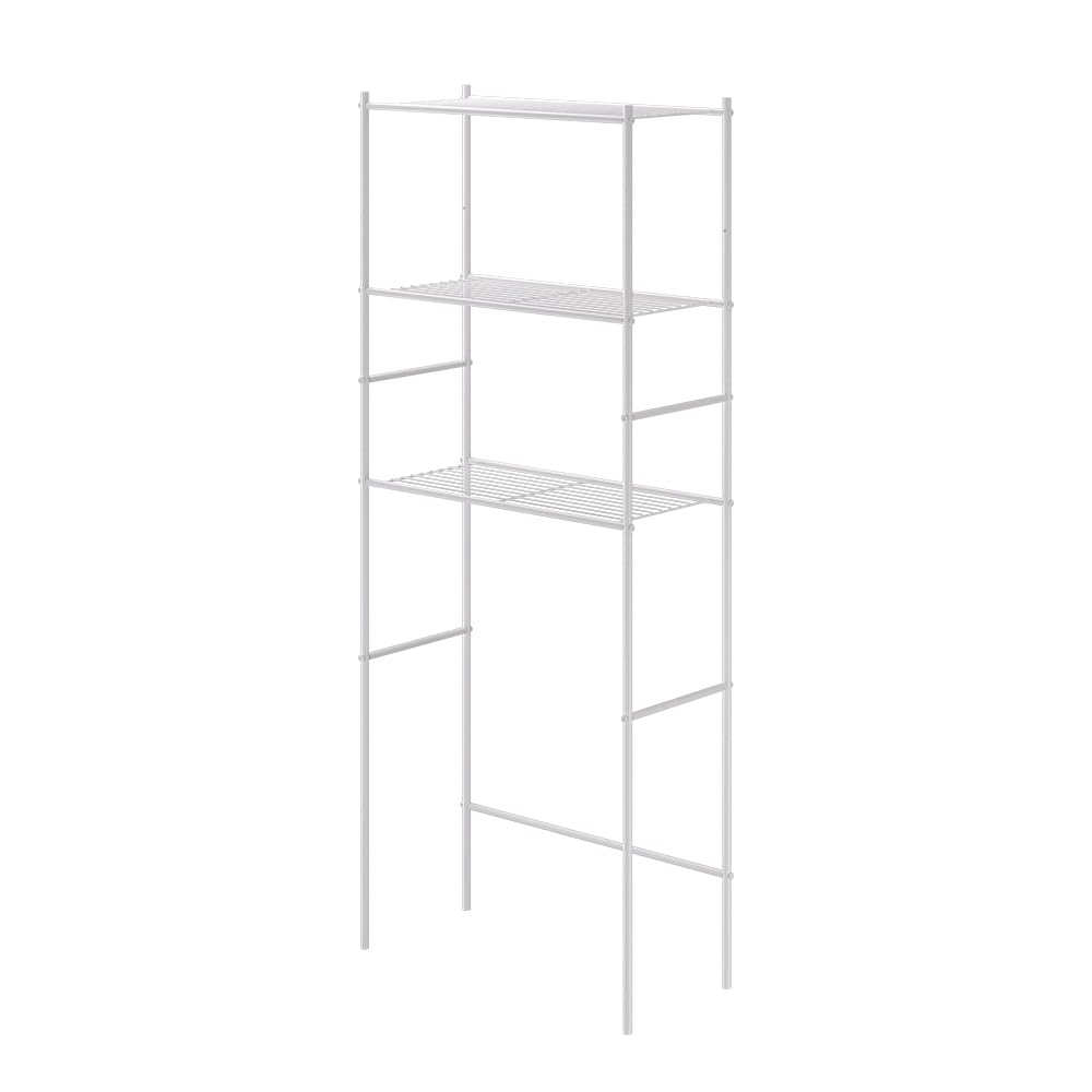 Vicco Étagère pour Machine à Laver Miso, Blanc, 66x162cm | pour le rangement de lessive et d’accessoires de salle de bain