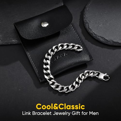 Pulsera de cadena para hombre de acero inoxidable miniatura 2