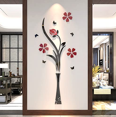 Kinhshion 3d vase mural wall sticker, used for indoor l…