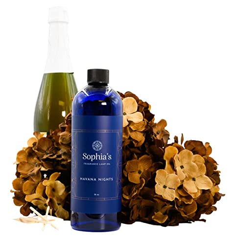 Sophia's Havana Nights Fragrance Lamp Oil Refills, Effusion Lamp Fragrance Oil for Redolere Lamps, Scented Lamp Oil for Fragrance Lamps, 16 Fluid Ounces of Catalytic Scented Oil Made in USA