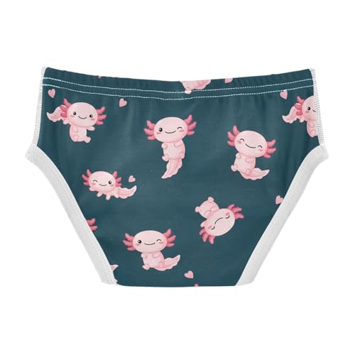 ODAWA Cute Axolotl Dark Blue Toddler Boy Briefs, Boys Underwear 2T2